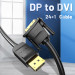 Cáp chuyển đổi DP sang DVI dài 1.5m Vention Model:HAFBG