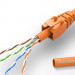 Cáp mạng Ampcom Cat6 UTP đồng nguyên chất, tiết diện 0.57mm (305m/cuộn) AMPC6057OG