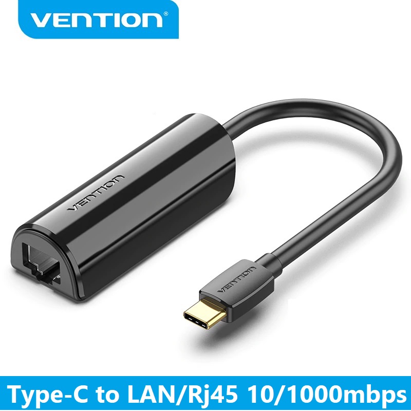 CÁP CHUYỂN ĐỔI TỪ USB TYPE C SANG LAN (10/100/1000) VENTION (CFBBB) 15cm