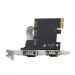 Card PCI-E to 2 Port RS232 DIEWU Asix MSC9900