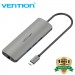 Cáp chuyển USB Type C to HDMI, LAN,USB 3.0*3,SD,TF,AV 3.5mm,PD(100w) Vention CGNHA(9 in 1)