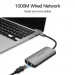 Cáp chuyển USB Type C to HDMI, LAN,USB 3.0*3,SD,TF,AV 3.5mm,PD(100w) Vention CGNHA(9 in 1)